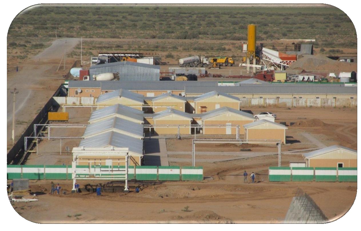 Industrial buildings for processing plant
